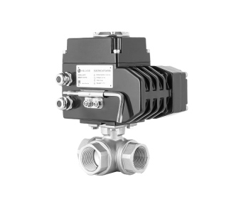 BV-331FL/FT Кран шаровой трехходовой с электроприводом EAR-T